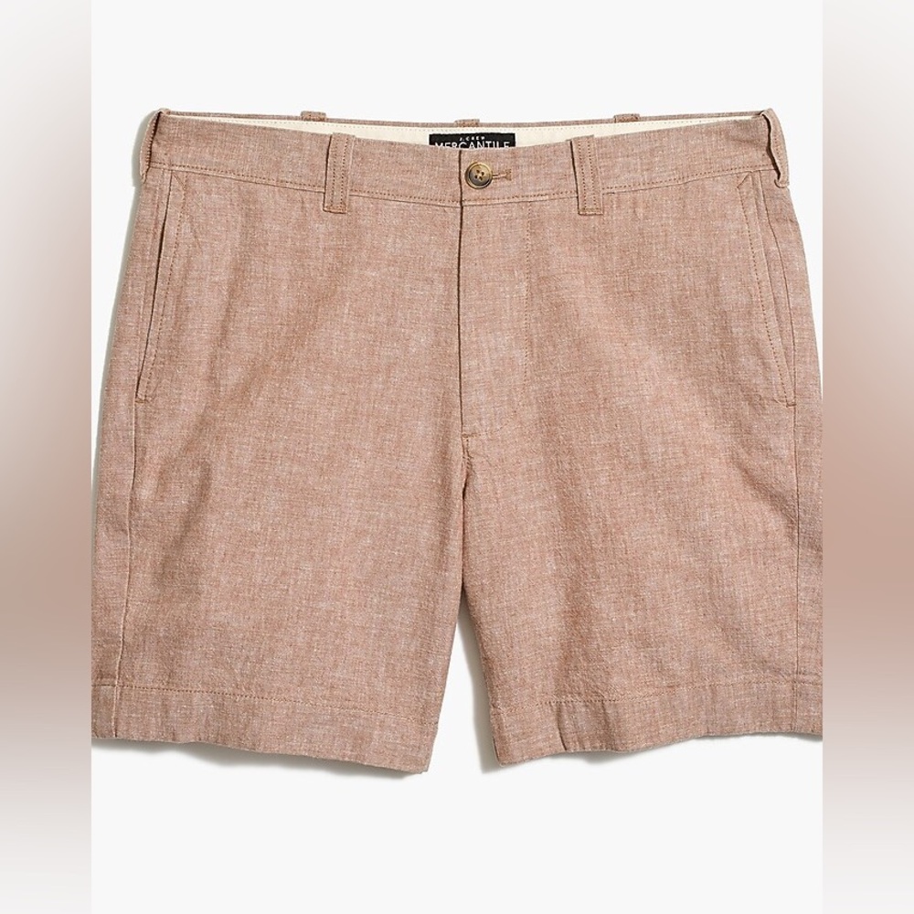 J. Crew Tan Flat Front Men Shorts